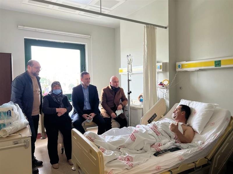 BAŞKAN YILMAZ TEDAVİ GÖREN HASTALARI ZİYARET ETTİ
